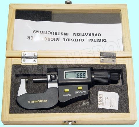 Микрометр Гладкий МК- 25     0- 25 мм (0,001) электронный "CNIC" (Шан 480-505D)